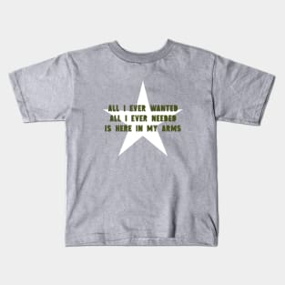 all I Ever Wanted, star, green Kids T-Shirt